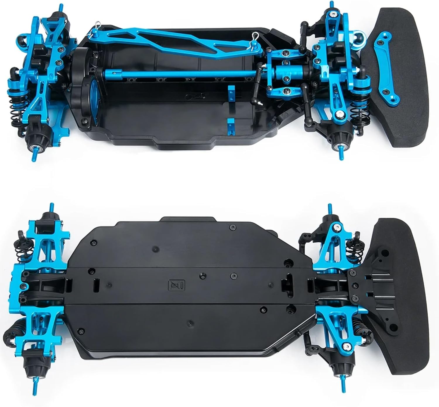 RC Car Accessories for Tamiya for TT02 1/10 RC for Model Car Metal Plastic for Chassis Frame Assembled Set Upgrade Parts Replace Accessories