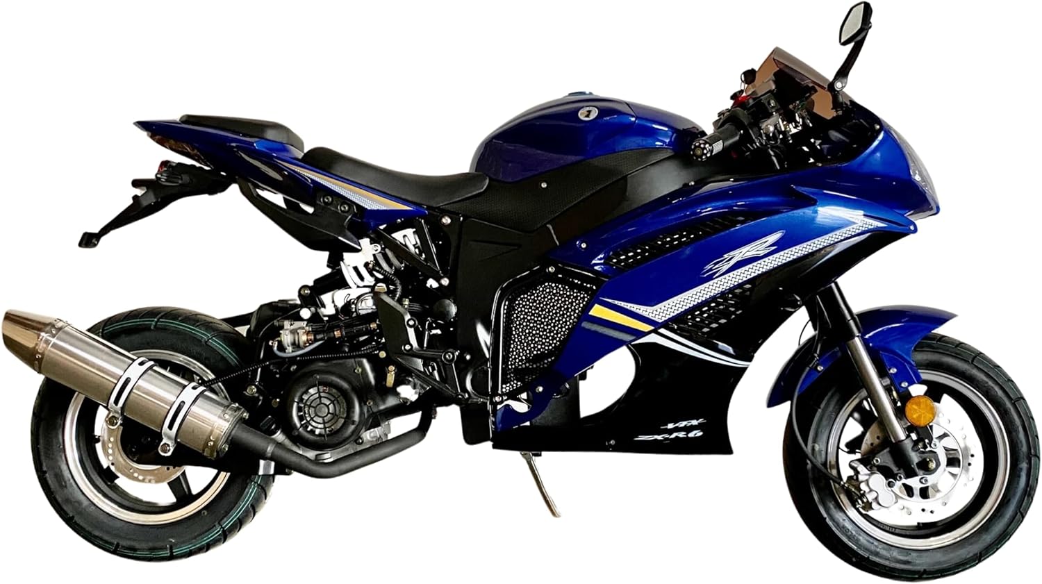 200cc Automatic RX6 Motorcycle Venom x18R 200cc Moto Scooter Fully Automatic Sport Moped | Blue