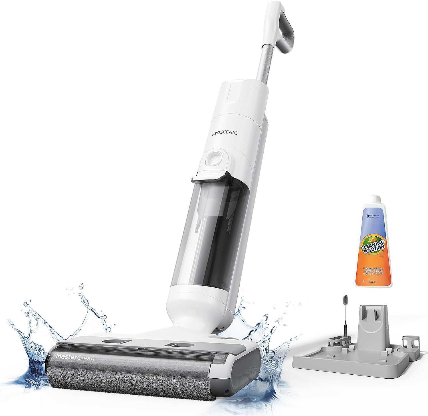 Proscenic F10 Pro Cordless Wet Dry Vacuum Cleaner, Vacuum and Mop Combo with One-Button Auto Self-Cleaning, 3-in-1 Vacuum Mop for Hard Floors, High-Capacity Dual Tanks, Edge Clean, Ease of Use