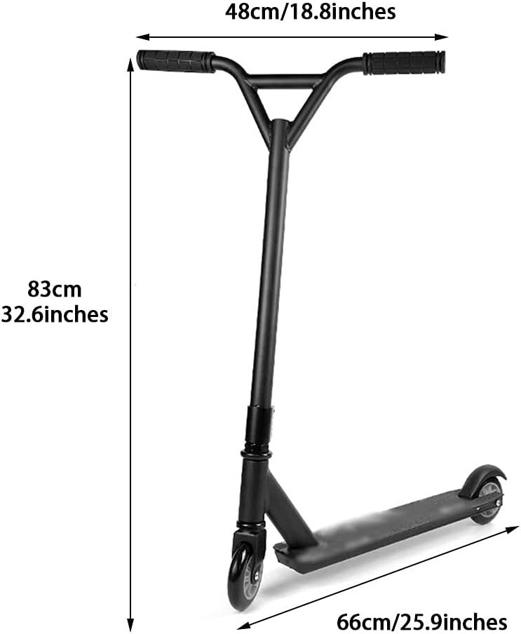 Scooters Lightweight Sport Scooters Urban Mobility Kick Scooter, Youth Fitness Pro Scooter, Outdoor Cool Trick Scooters (Color : Red, Size : 66 * 48 * 83cm)