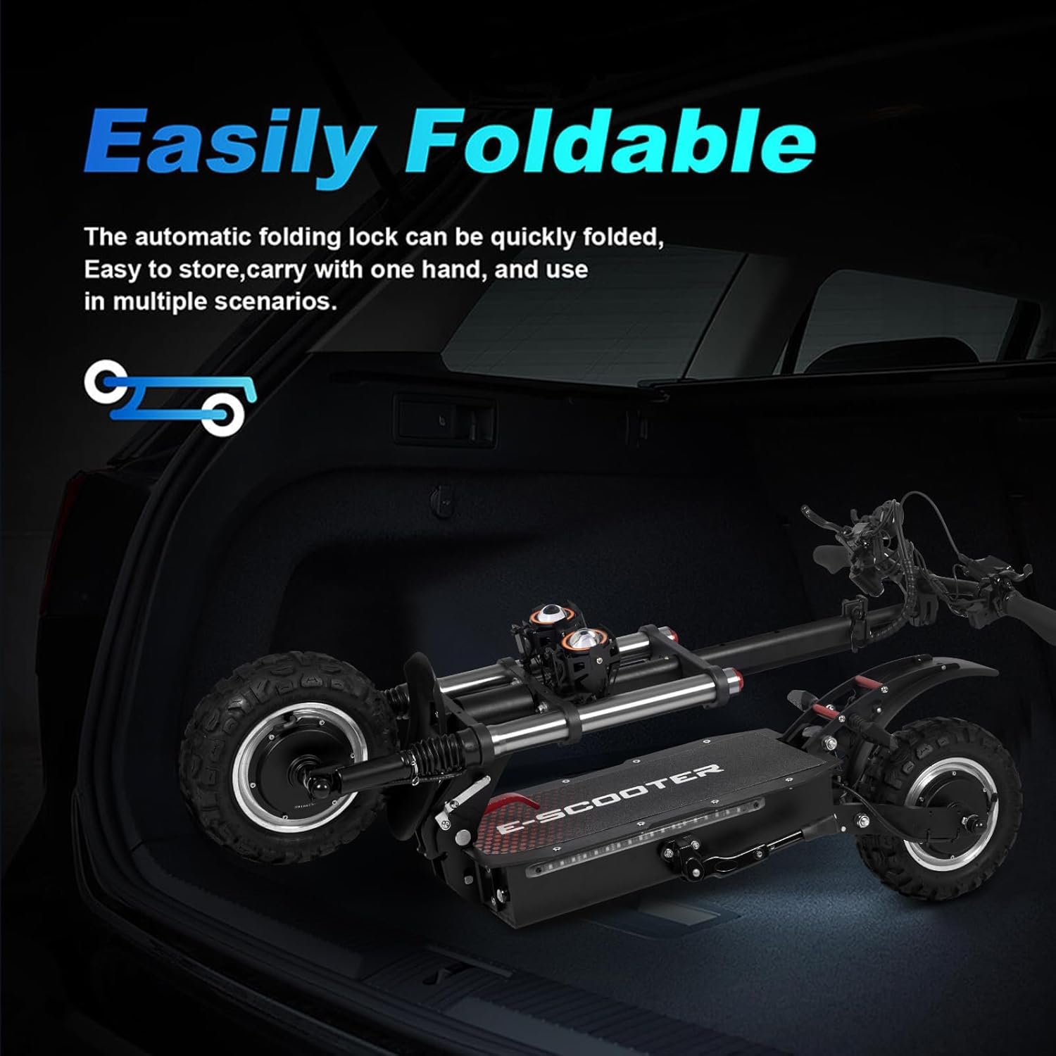 Electric Scooter, 22/23.6/25/30/31/34/37/62 Miles Long Range, Top Speed 19/22/28/34/60 MPH, 8.5