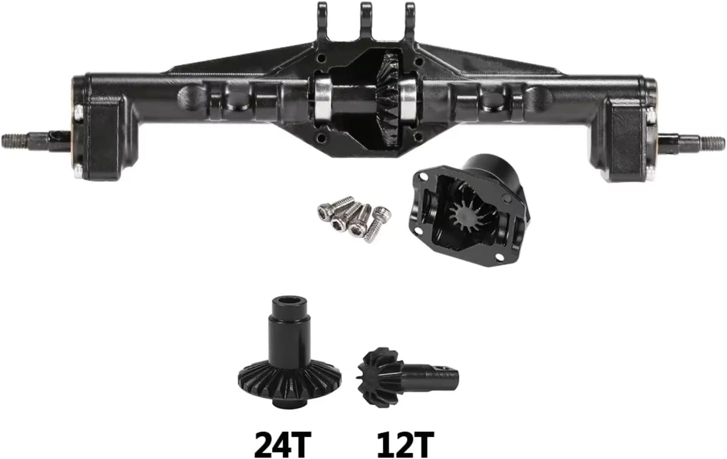 for TRX4M for Defender for Bronco High Trail 1/18 Brass Front Rear Portal Axle with Steel Gears RC Crawler for Chassis Upgrade Parts RC Car Accessories