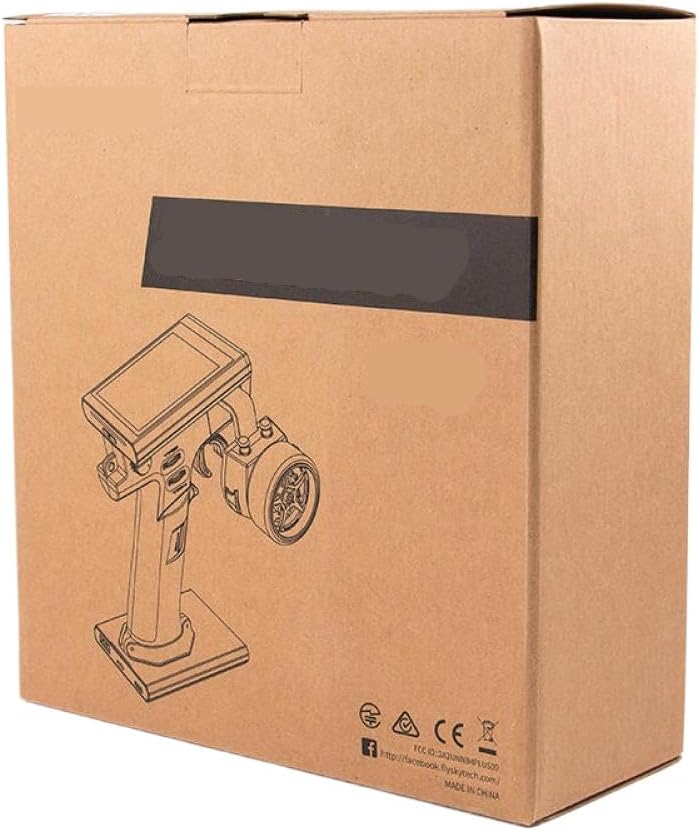 Radio Transmitter 2.4GHz 8CH 3.5 Inch Color IPS Touch Screen with FGR4S V2.0 Receiver Compatible with Noble NB4+ RC Car Boat