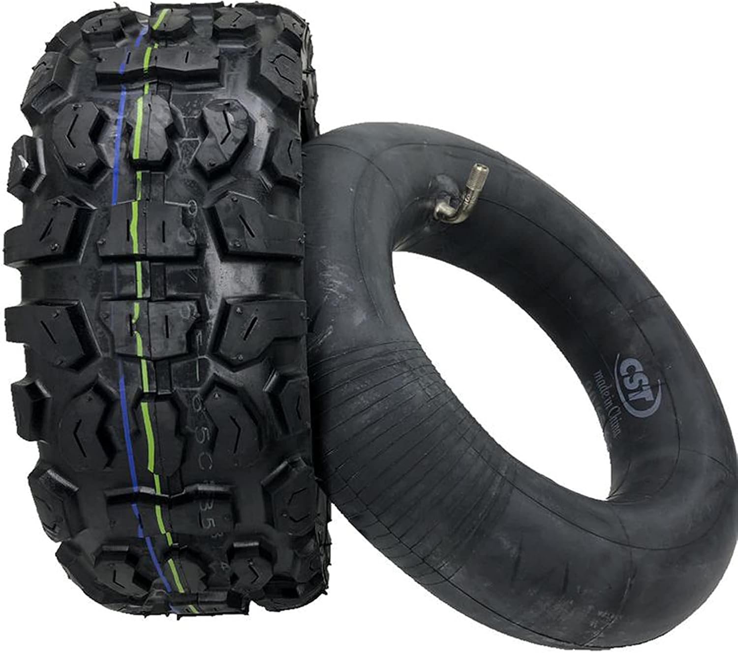 11-inch 90/65-6.5 Mountain Off-Road Inflatable Tires for Electric Scooter - Thick, Non-Slip, Wear-Resistant, and Anti-Slip - Replacement Tyre (Scooter Tires 90/656.5)