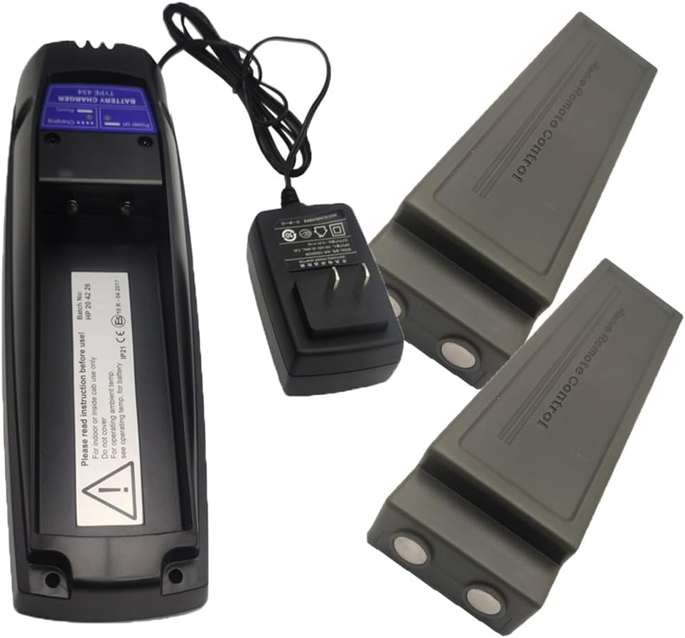 (1*Charger+2*Battery) for SCANRECO 592 7.2v 2000mah NiMH Rechargeable Battery with 100-240V Scanreco 434 Battery Charger, for 7.2V SCANRECO 590 592/593 Pump Truck Remote Control Battery