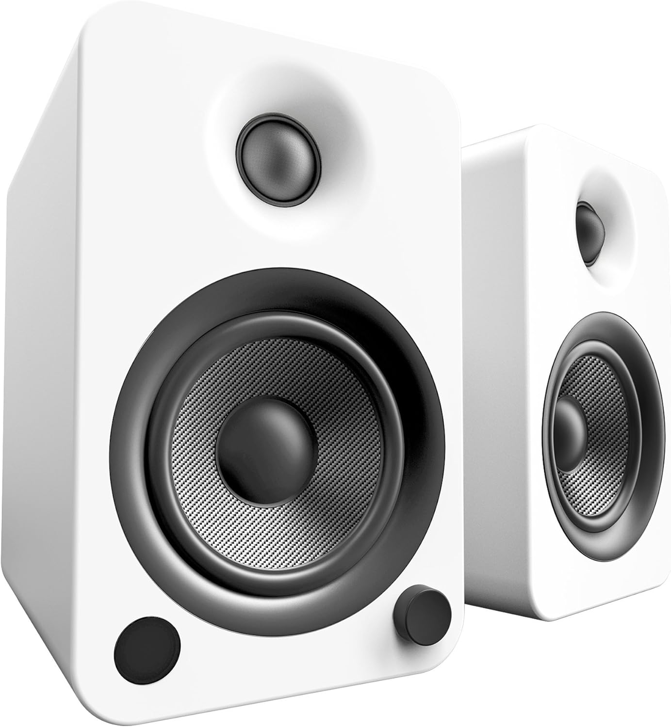 Kanto YU4 Powered Speakers with Bluetooth and Phono Preamp, Matte White (Renewed)