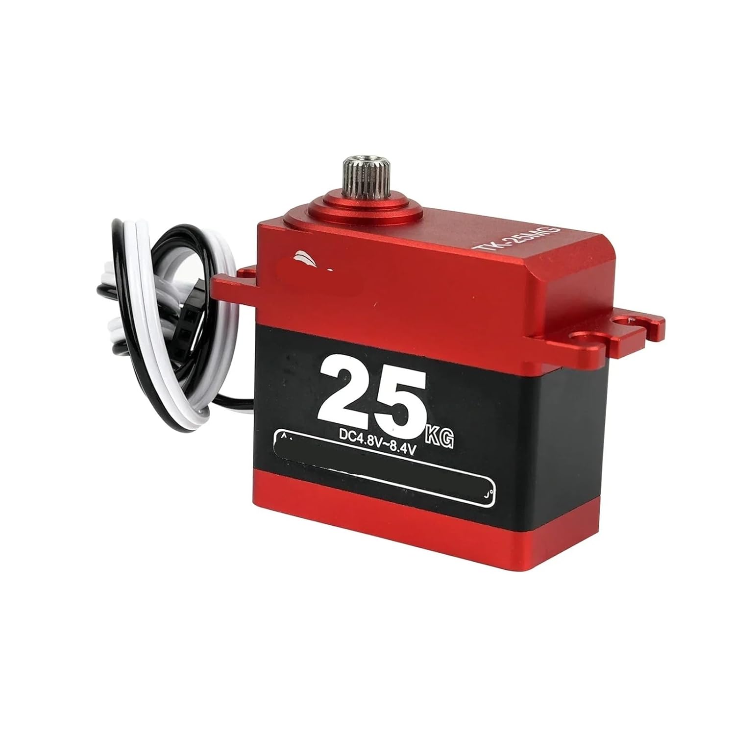 25Kg Digital Servo TK-25 Coreless Motor Servo with Full Metal Gear for RC Baja 1/8 1/10 1/12(1xTK-25 180 Degree)