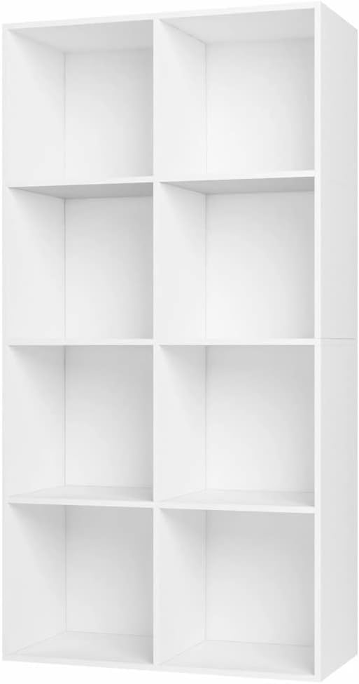 8 Compartment Bookcase Cube Shelf Storage Rack Display Shelf Bookcase Storage Cabinet