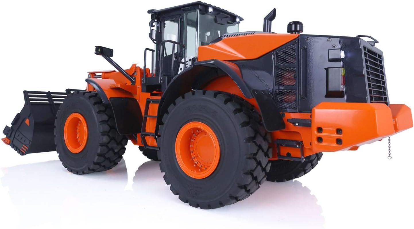 US in Stock, 1/14 RC Hydraulic Loader for ZW370 JDM 198 RTR RC Construction Vehicles Model Light Sound I6S Radio Controller Charger Battery Hobby Garde Model