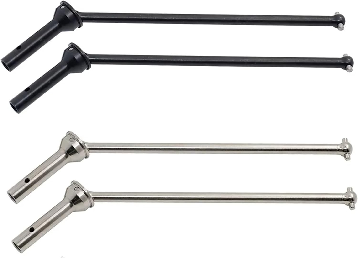 for Arrma for KRATON for Outcast for Notorious Steel Metal Front Rear Drive Shaft CVD Driveshaft 1/8 RC Car Parts RC Car Parts(Silver)