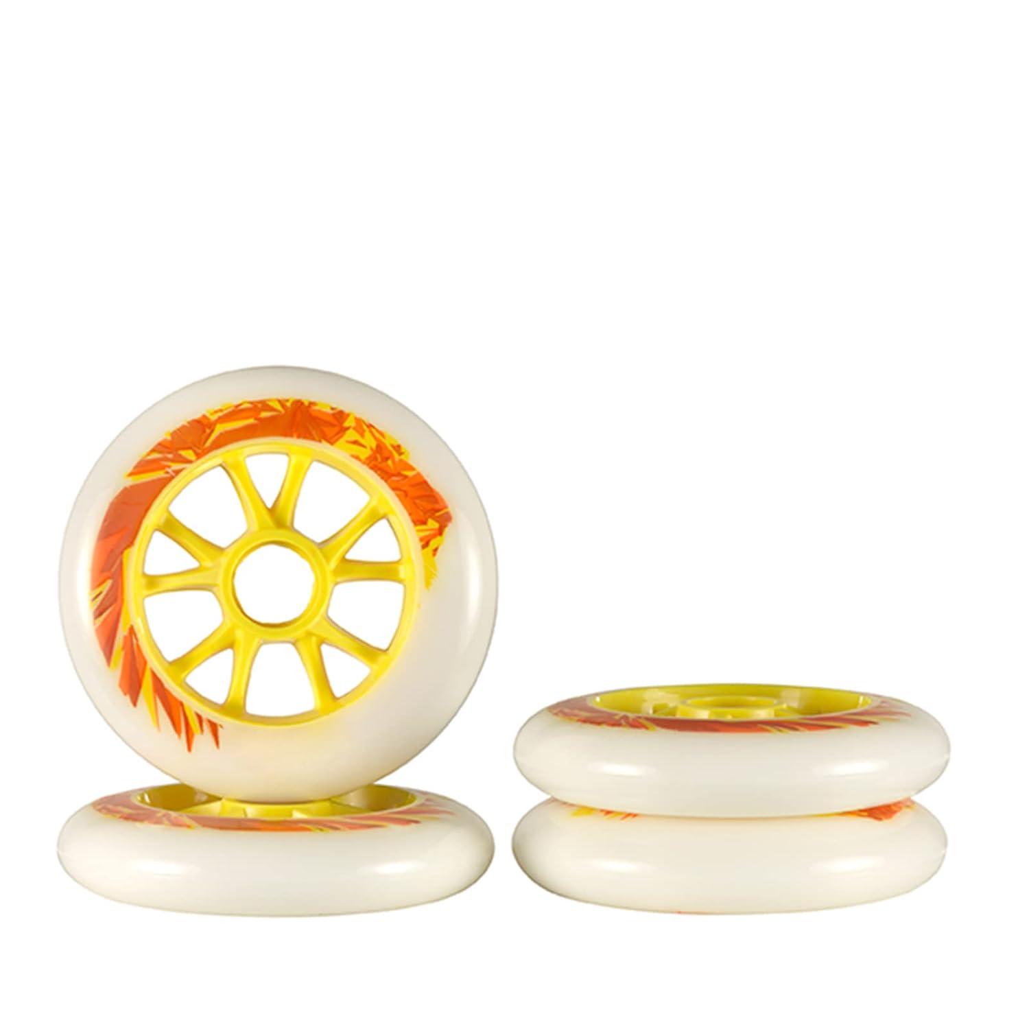 Inline Skate Wheels Replacement,Skate Wheels, 86A Inline Hockey Replacement Wheels for Single Row Skate Low Noise for Outdoor or Indoor 110mm