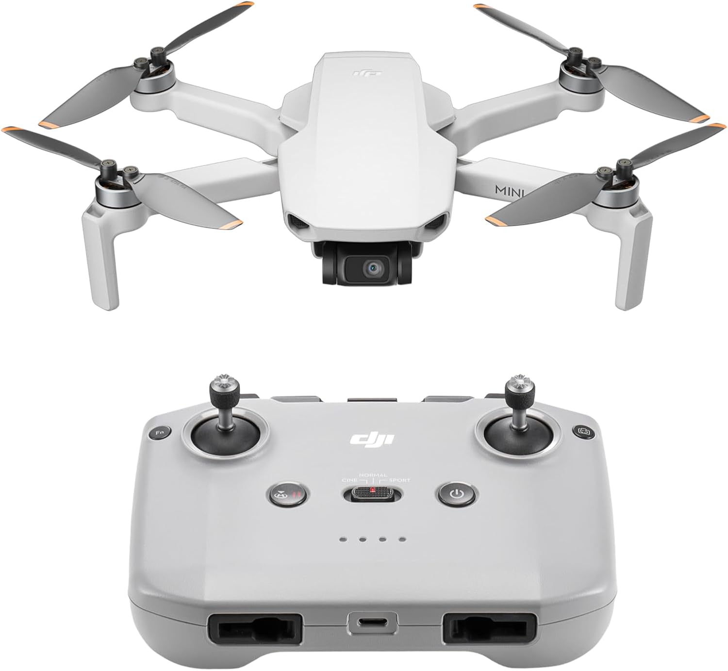 DJI Mini 4K, Drone with 4K UHD Camera for Adults, Under 249 g, 3-Axis Gimbal Stabilization, 10km Video Transmission, Auto Return, Wind Resistance, 1 Battery for 31-Min Max Flight Time, Intelligent