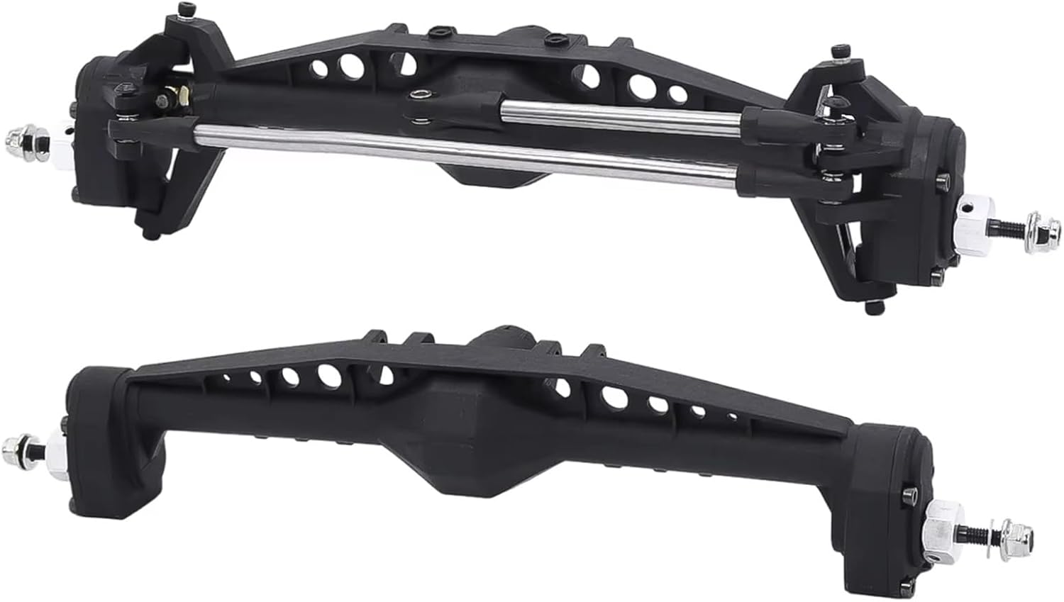 RC Spare Part Compatible with Axial for Capra 1.9 for Unlimited for Trail for UTB for Currie F9 Upgrades Front Rear Portal Axle Set 1/10 RC Crawler Car(Rear and Front)