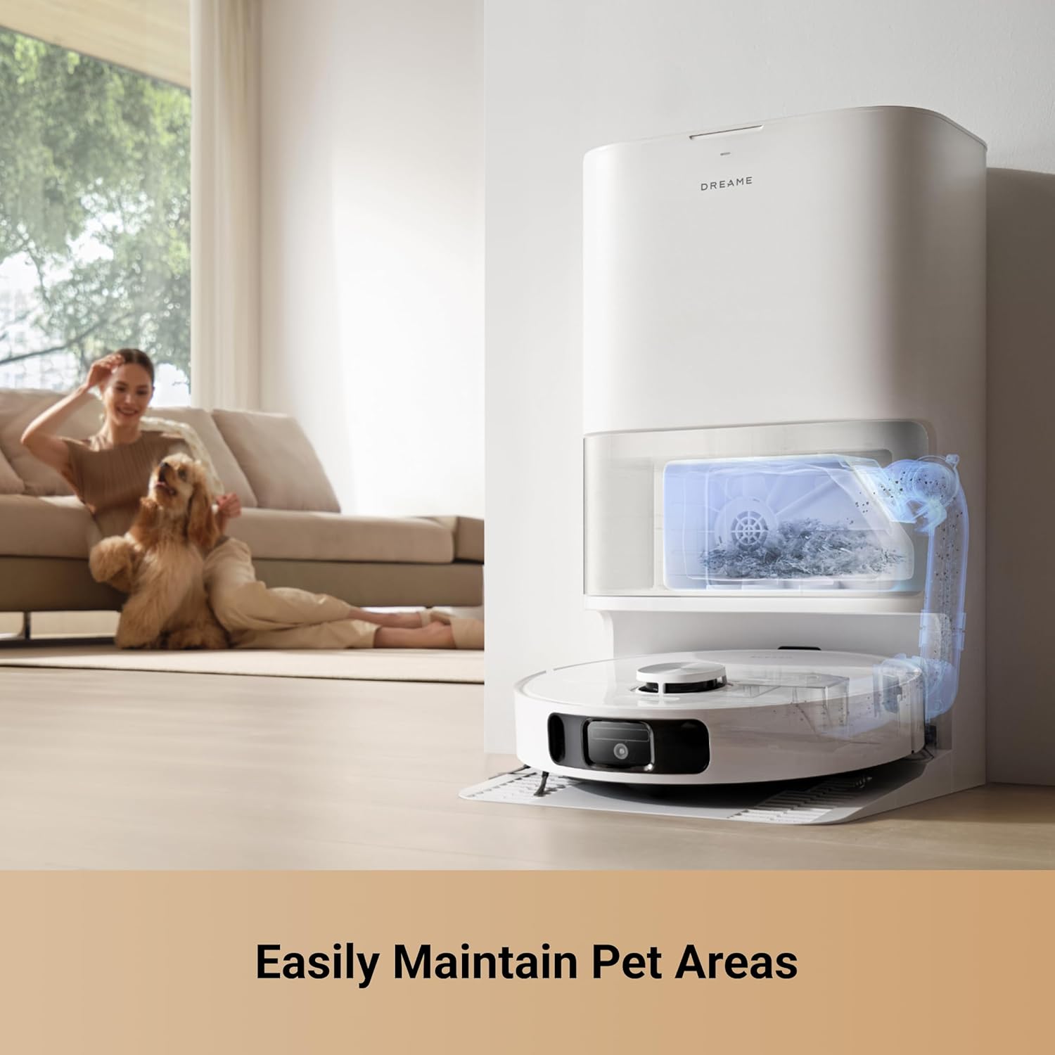 DREAME L10s Ultra Gen 2 Robot Vacuum and Mop, 10,000Pa Suction, MopExtend Tech, All-in-One Base Station, 75 Days Auto-Empty, Mop Self-Washing&Drying, Smart Obstacle Avoidance, Carpet Cleaning