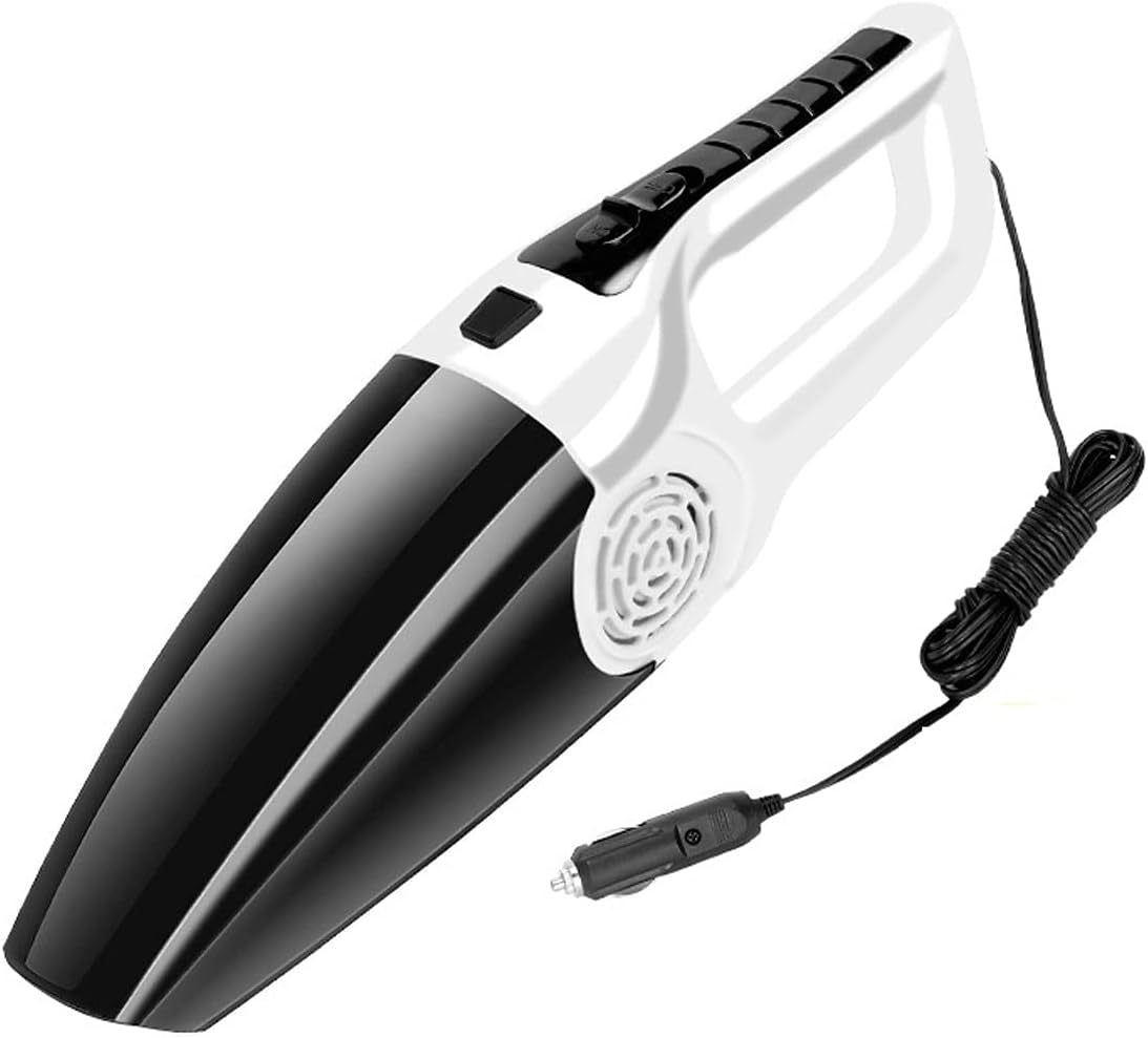 PacuM Hand held Vacuum Handheld car Vacuum Cleaner Powerful Suction Portable Auto Vacuum Cleaner for Home (Color : White)