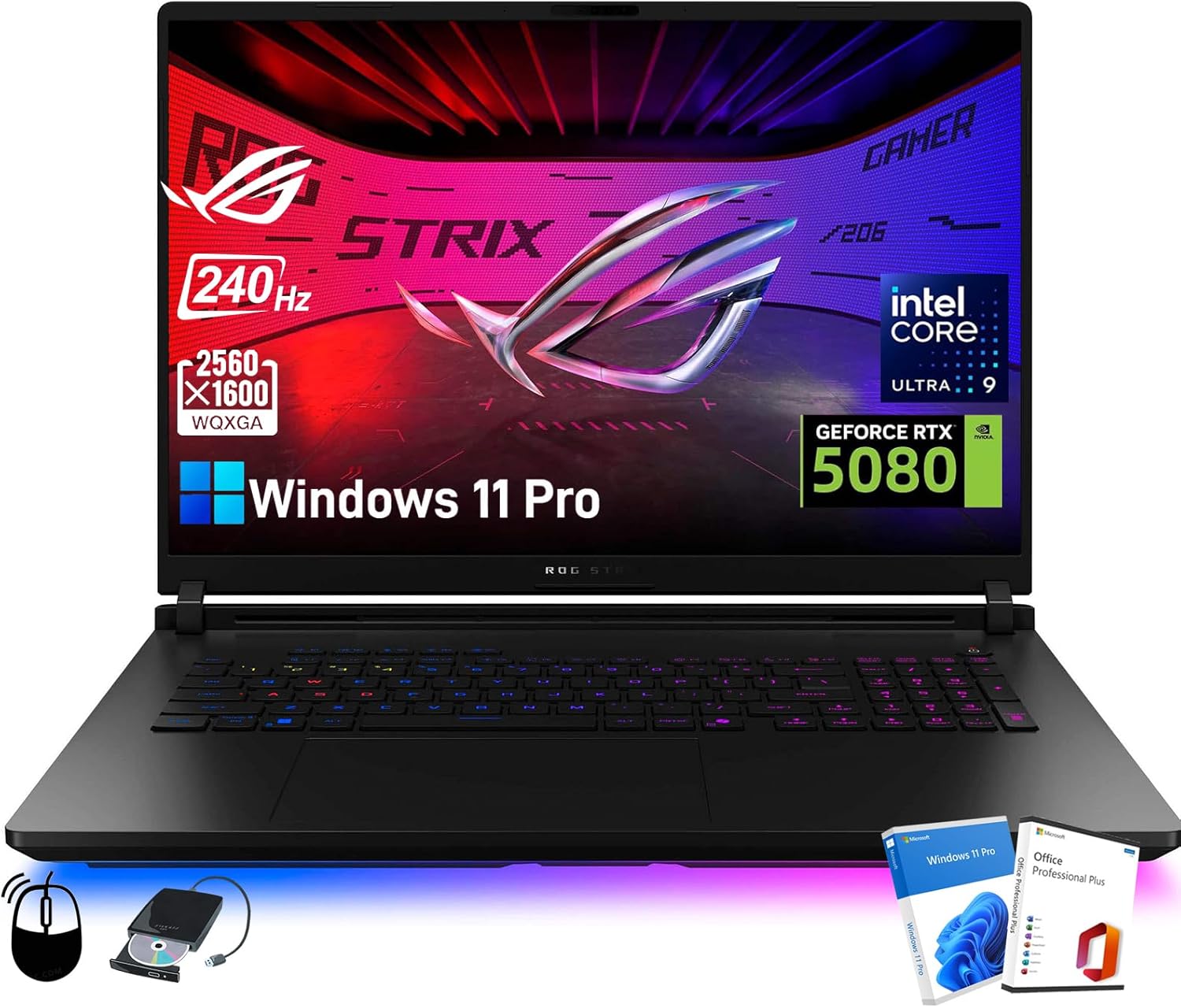 ASUS ROG Strix G18 (2025) Gaming Laptop - NVIDIA GeForce RTX 5080, Intel Ultra 9 275HX, 18