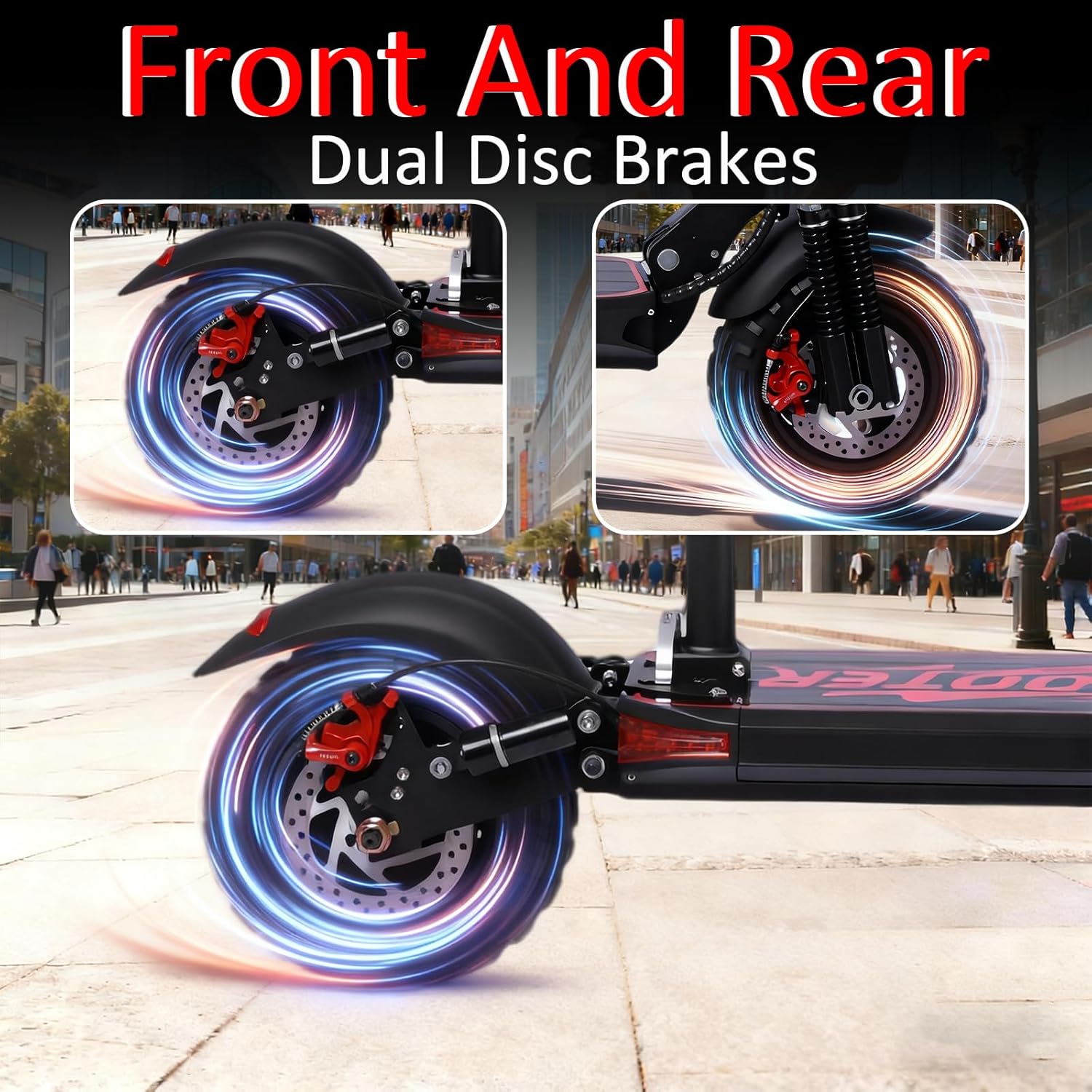 Electric Scooter Adults, 34 Mph Max Speed, 11