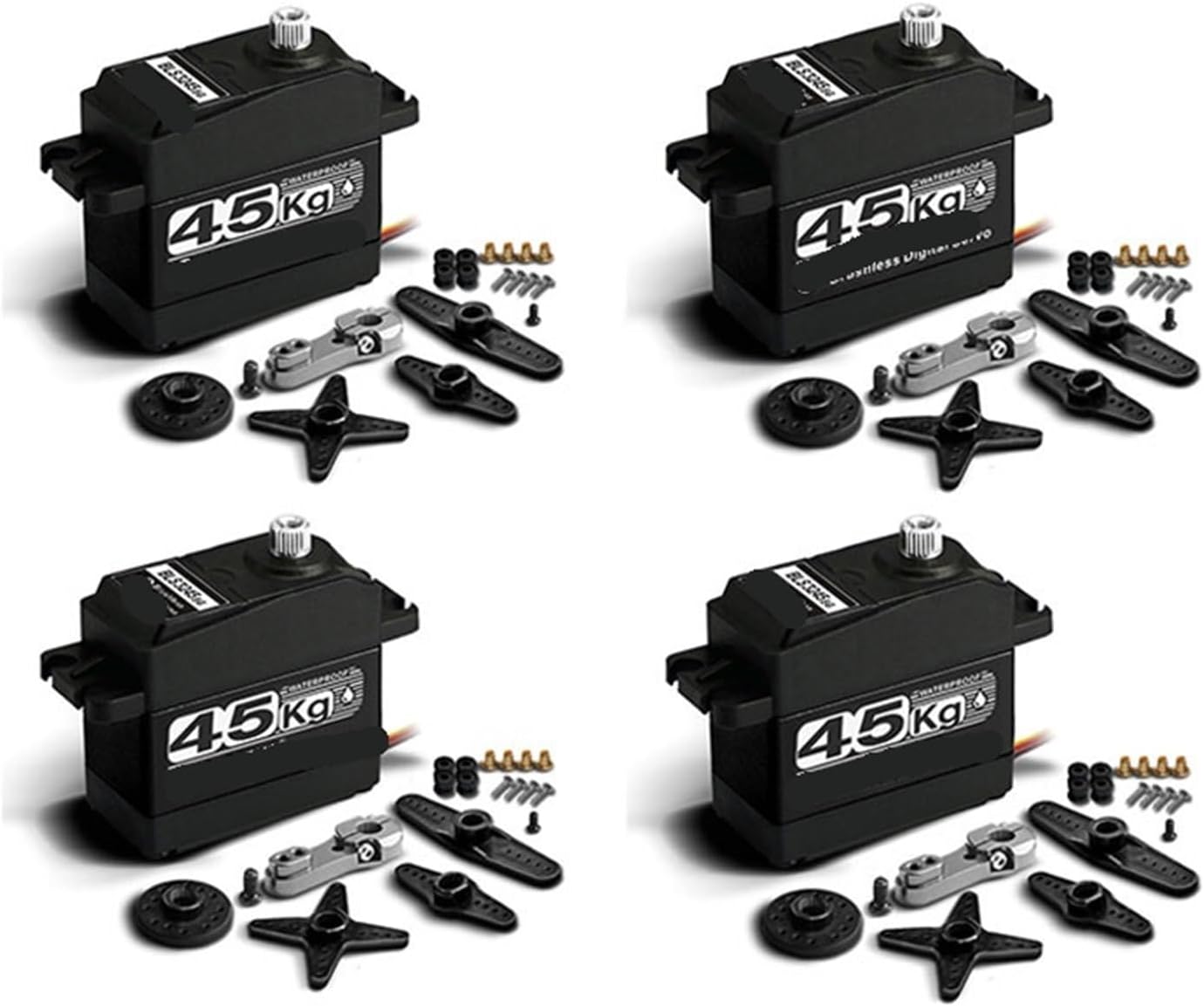 4X Brushless Servo 25Kg 35Kg 45Kg High Speed Servo Pro Metal Gear Digital Servo(4xBLS3245-270 degree)