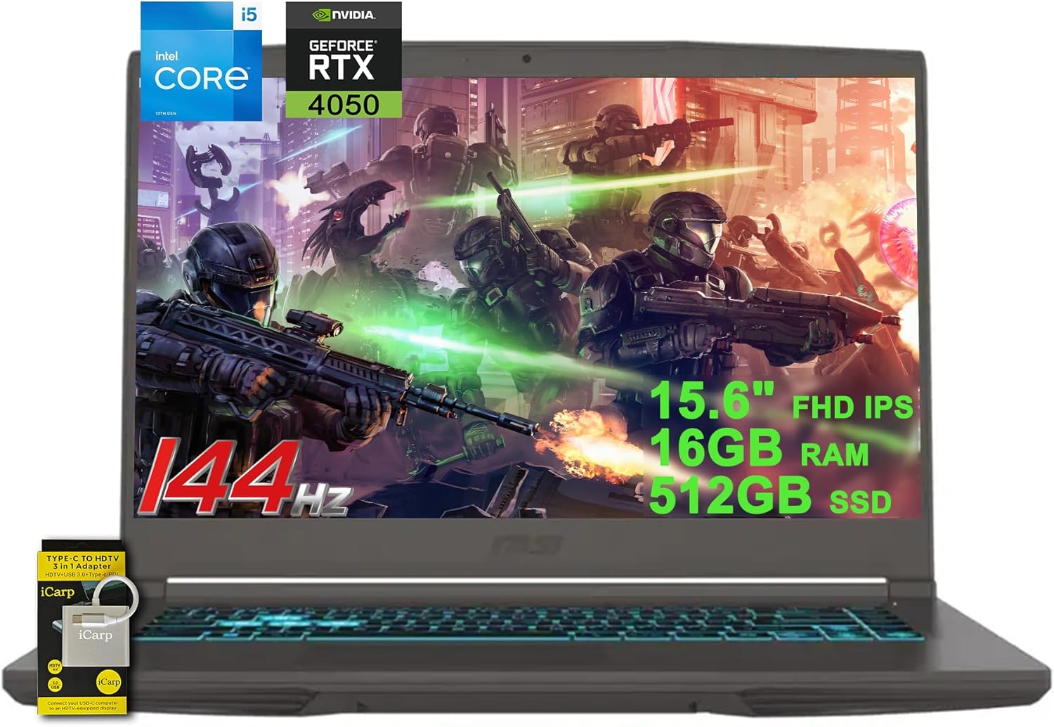 msi Thin 15 Gaming Laptop 15.6