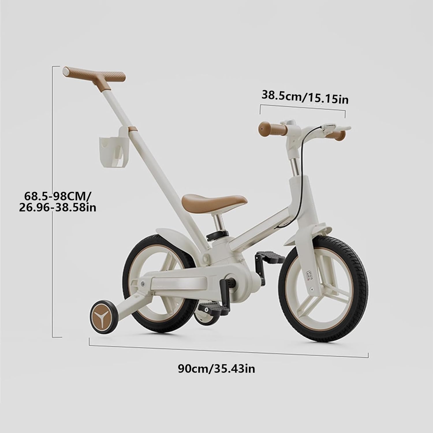 Kids Balance Bike Toddler Bike Balance Bicycle Toys with Training Wheels Brackes Pedal Birthday Gift for Boys and Girls