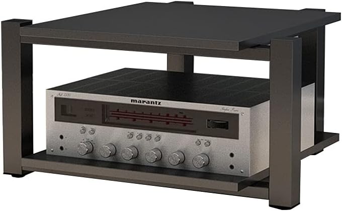 Entertainment Center Shelves Audio Bracket Floor-standing Audio Bracket Modern Living Room Cabinet Rack Two-story Speaker Bracket 15.74 Inches High Suitable for DVD players