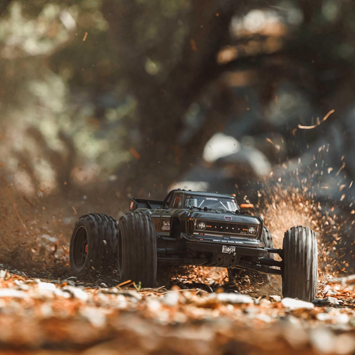 ARRMA RC Truck Outcast 4X4 4S BLX 1/10TH 4WD Stunt Truck RTR (Battery and Charger Not Included), Gunmetal, ARA4410V2T3