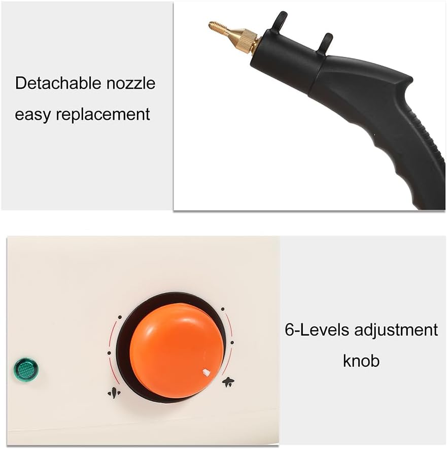 LeTkingok High Temperature Handheld Steam Cleaner Electric High Pressure Steam Clean Cleaning Machine Power Steamer 2500W