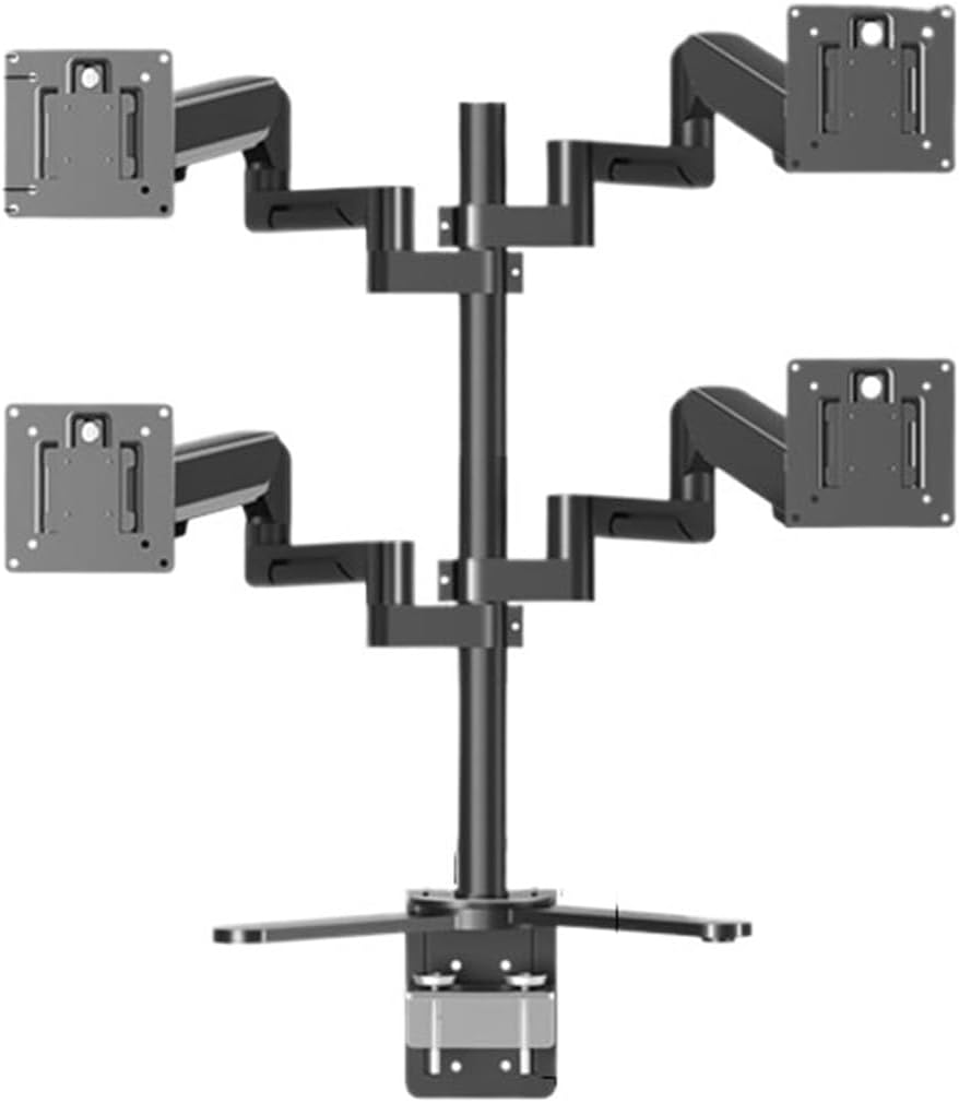 Four-Screen Monitor Stand 4-Screen Computer Splicing Display Base air Pressure Adjustment clamp Table Installation