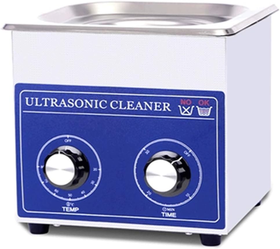 CGOLDENWALL 2L Professional Stainless Steel Ultrasonic Cleaner Eyeglasses Jewelry Cleaning machine Mechanical 2-80℃ heating 0-80 Timing adjustable