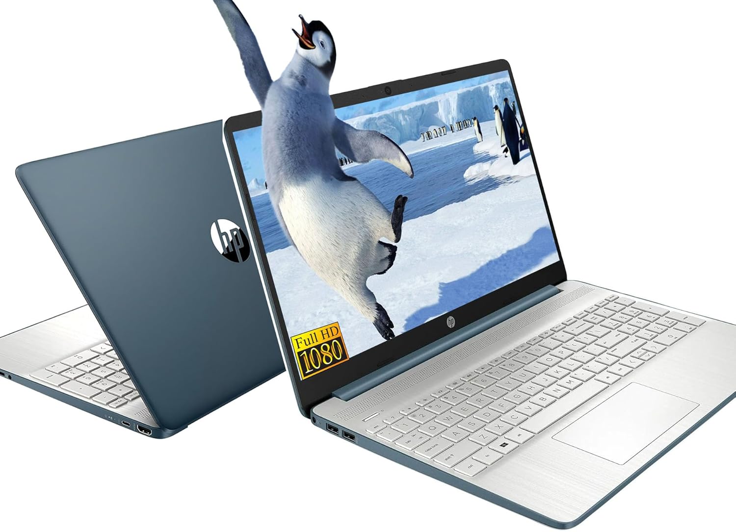 HP Laptop 15.6 INCH Business Computer Laptops, 12th Gen Intel 10 Cores i5-1235U (Beat i7-1195G7), 64GB RAM 2TB PCIe SSD, Iris Xe Graphics, BT WiFi Win11, Blue +BWE Accessories