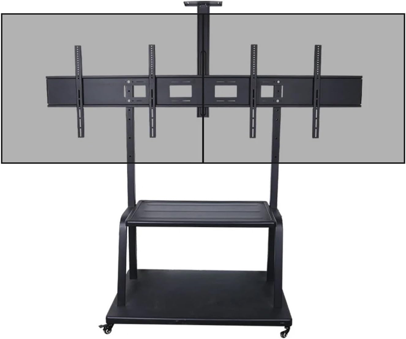 Applicable to 32-100 inch LCD TV Mobile cart 1800 Dual Screen Video Conference TV Stand