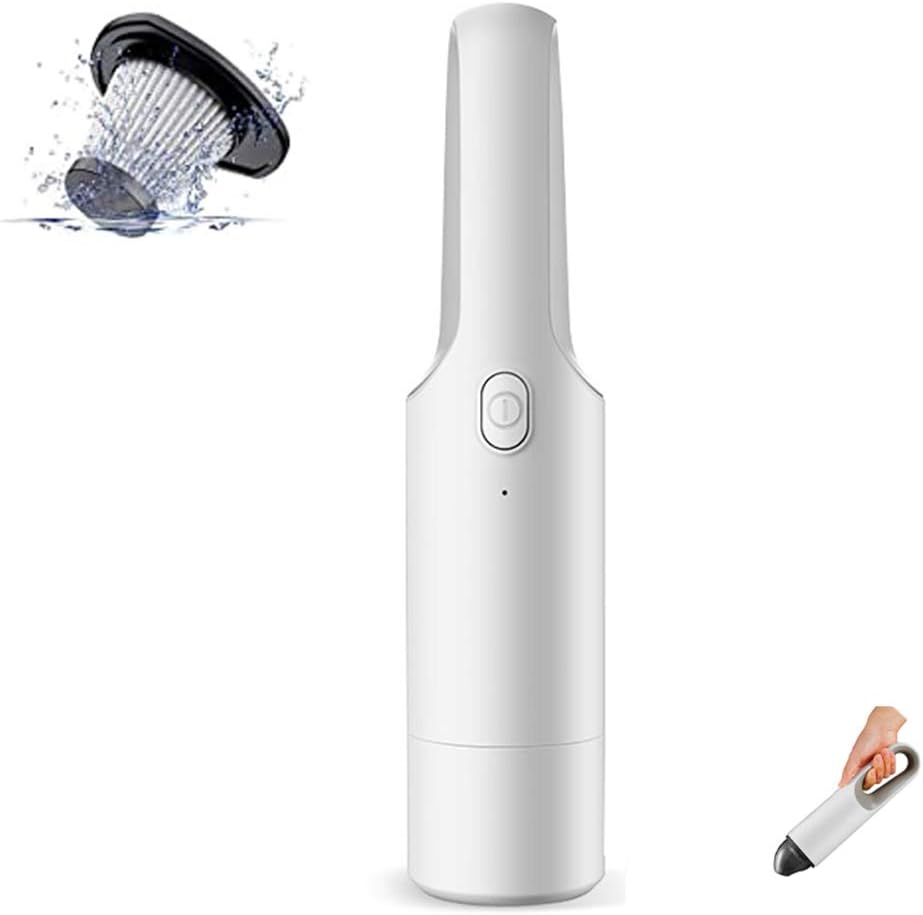 Cordless Handheld Vacuum Cleaner with HEPA Filter, 5KPa Powerful Suction Handheld Vacuum 70dB Low Noise for Pet Hair, Home and Car Cleaning