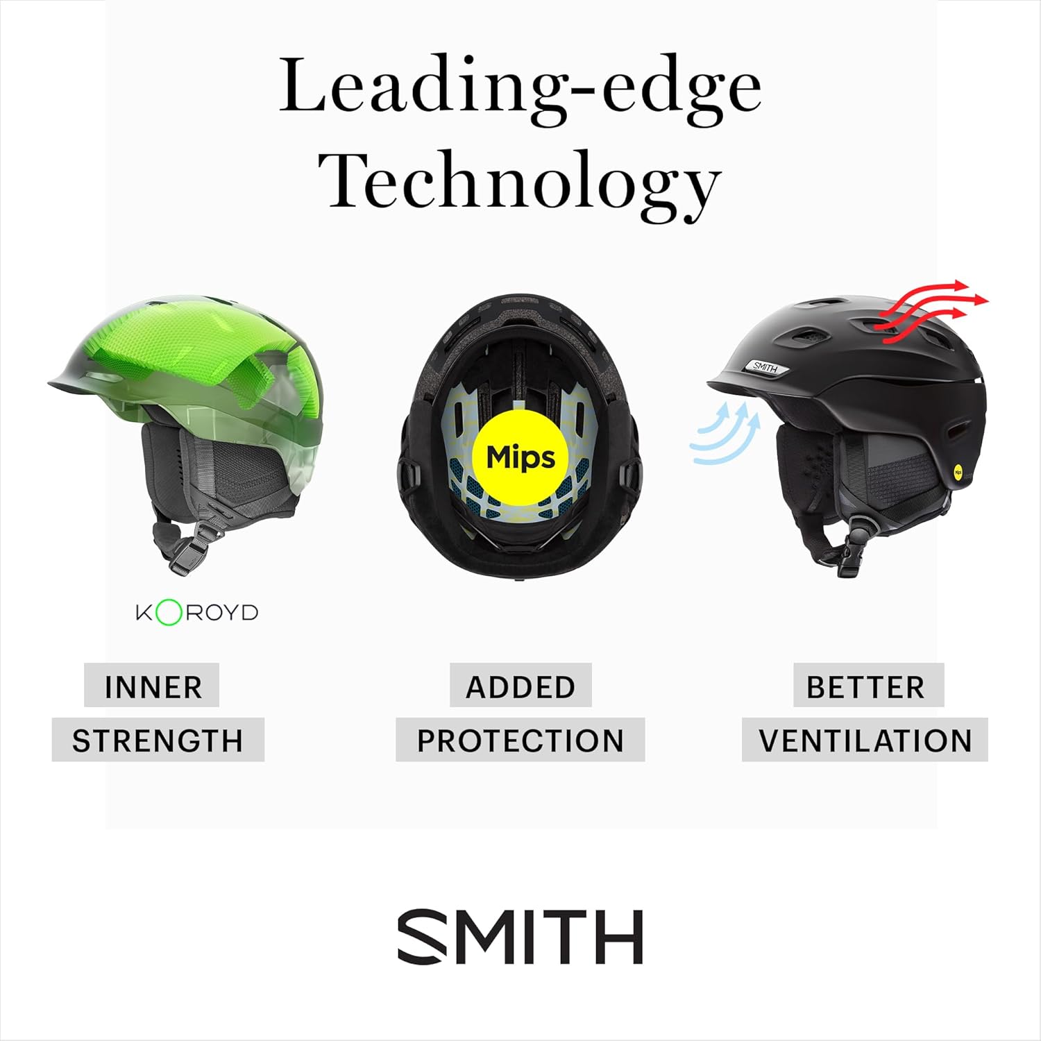 SMITH Nexus Helmet – Adult Snowsport Helmet with MIPS Technology + Complete Koroyd Coverage – Lightweight Protection for Skiing & Snowboarding – for Men & Women