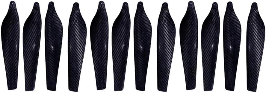 Compatible with T30 3820s Carbon Propeller Folding Propeller Compatible with T30 CW/CCW Agricultural Multi-Rotor Drone Repair Parts Universal(Props 6CW 6CCW)