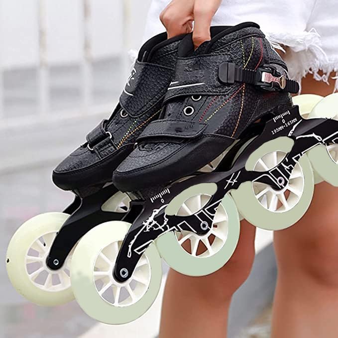 Inline Speed Skating Racing Skates Speed Skating Shoes for Beginners and Teens Professional Roller Skates Skates Adjustable Adult Racing Inline Skates