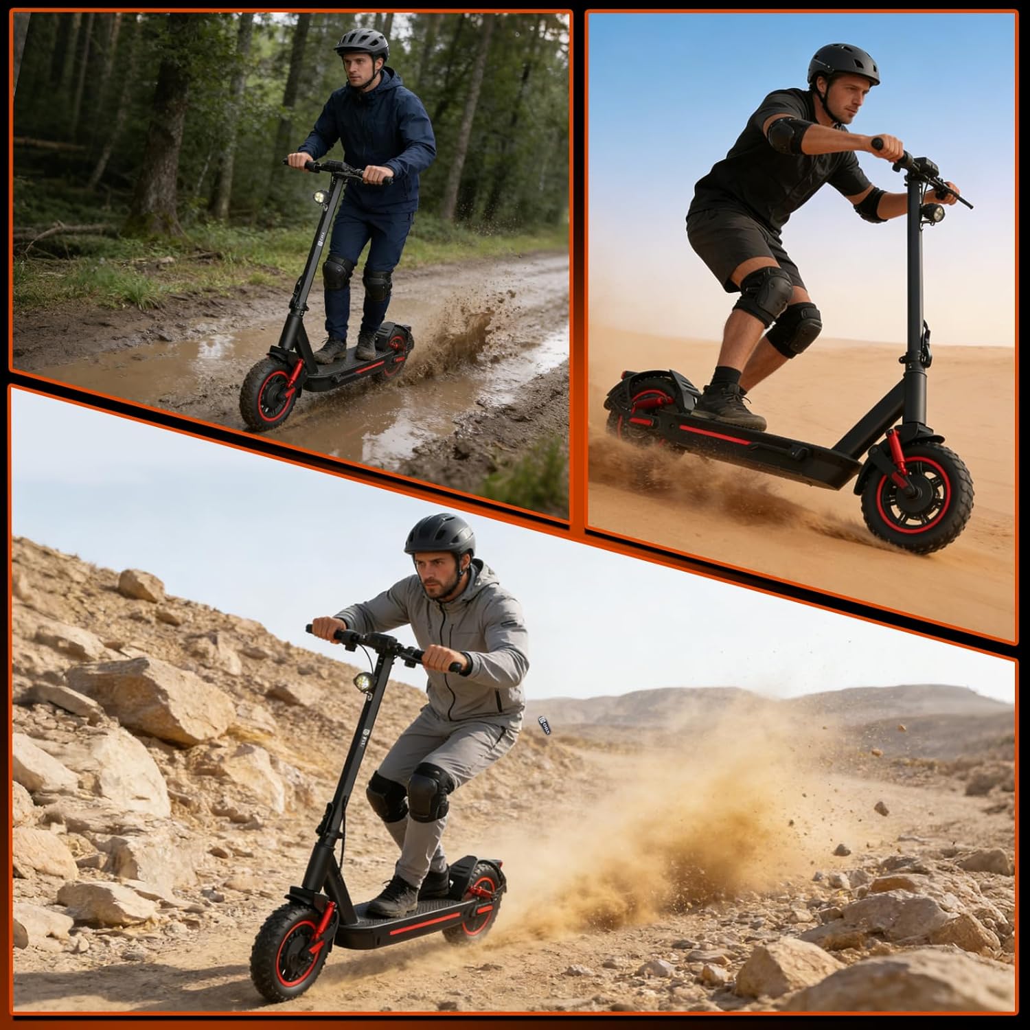 Electric Scooter Adults, 1200W Motor, E-Scooter Up to 30MPH & 33Miles Range, 10