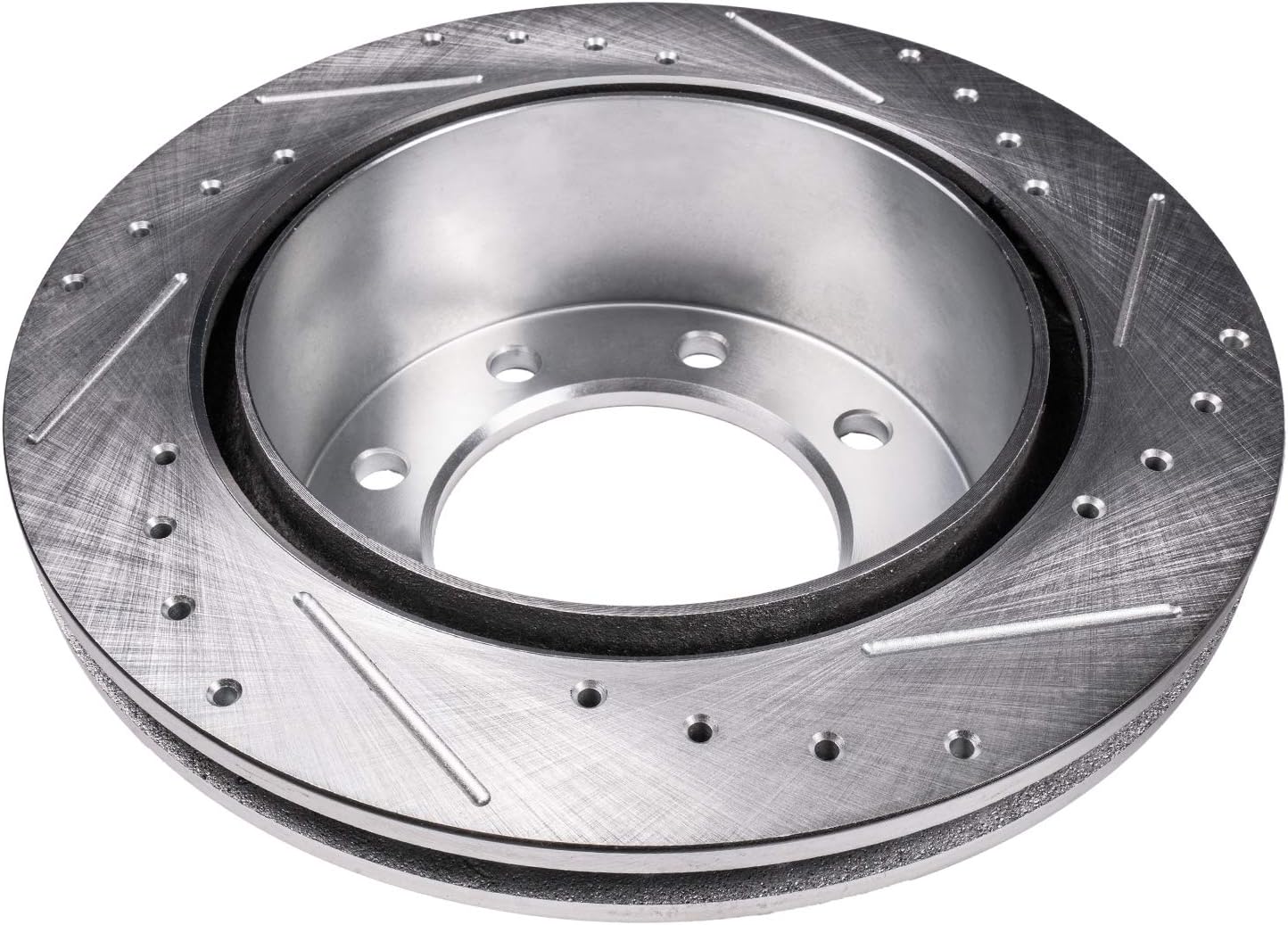 Detroit Axle - Front Brake Rotors for Ford 2013-2025 F-250 F-350 Super Duty 4WD, 2013-2016 F-450 Super Duty, Drilled and Slotted Disc Brake Rotors 2013 2014 2015 Replacement : 14.29