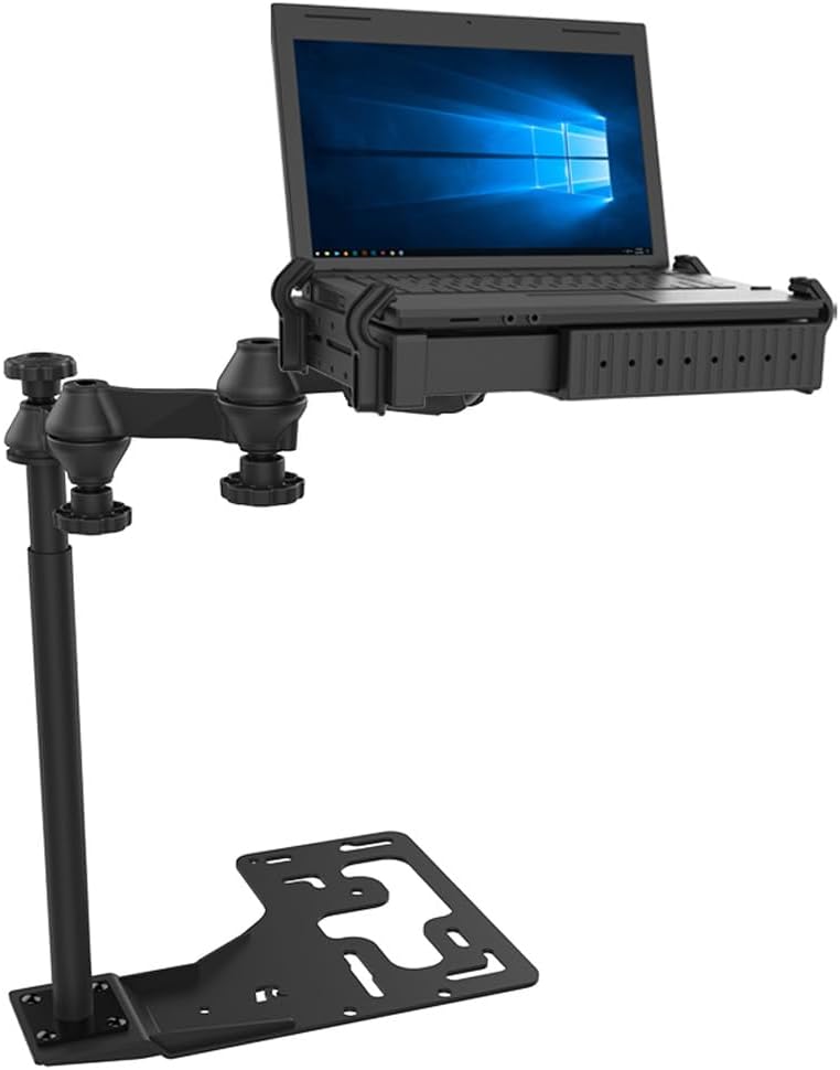 RAM Mounts Universal No-Drill Semi-Truck Laptop Mount for Volvo, Freightliner, Kenworth, International, Mack, Peterbuilt + More RAM-VB-168-SW1