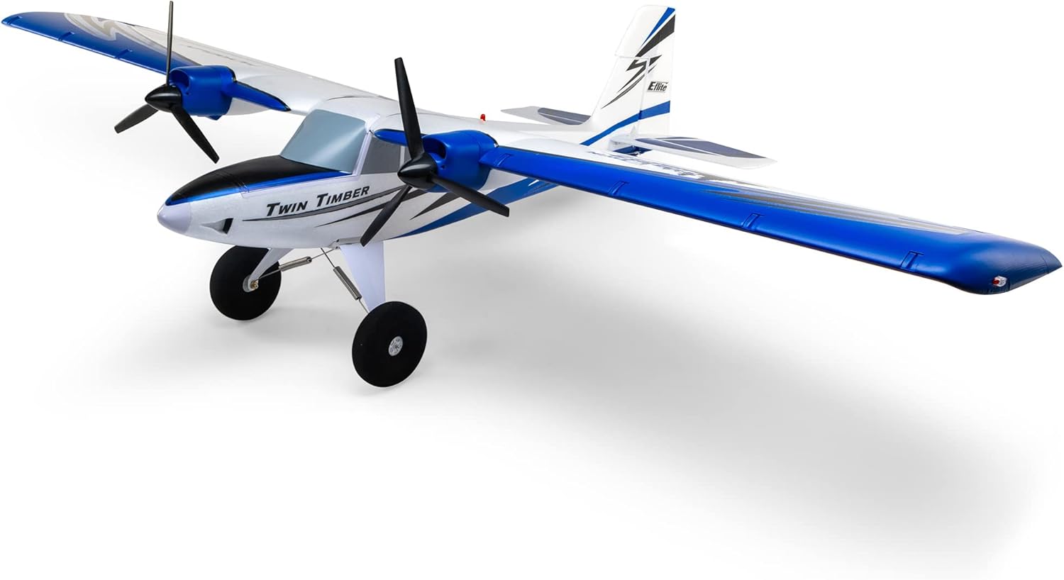 E-flite RC Airplane Twin Timber 1.6m BNF Basic Transmitter Battery and Charger Not Included with AS3X and Safe Select EFL23850 Airplanes B&F Electric