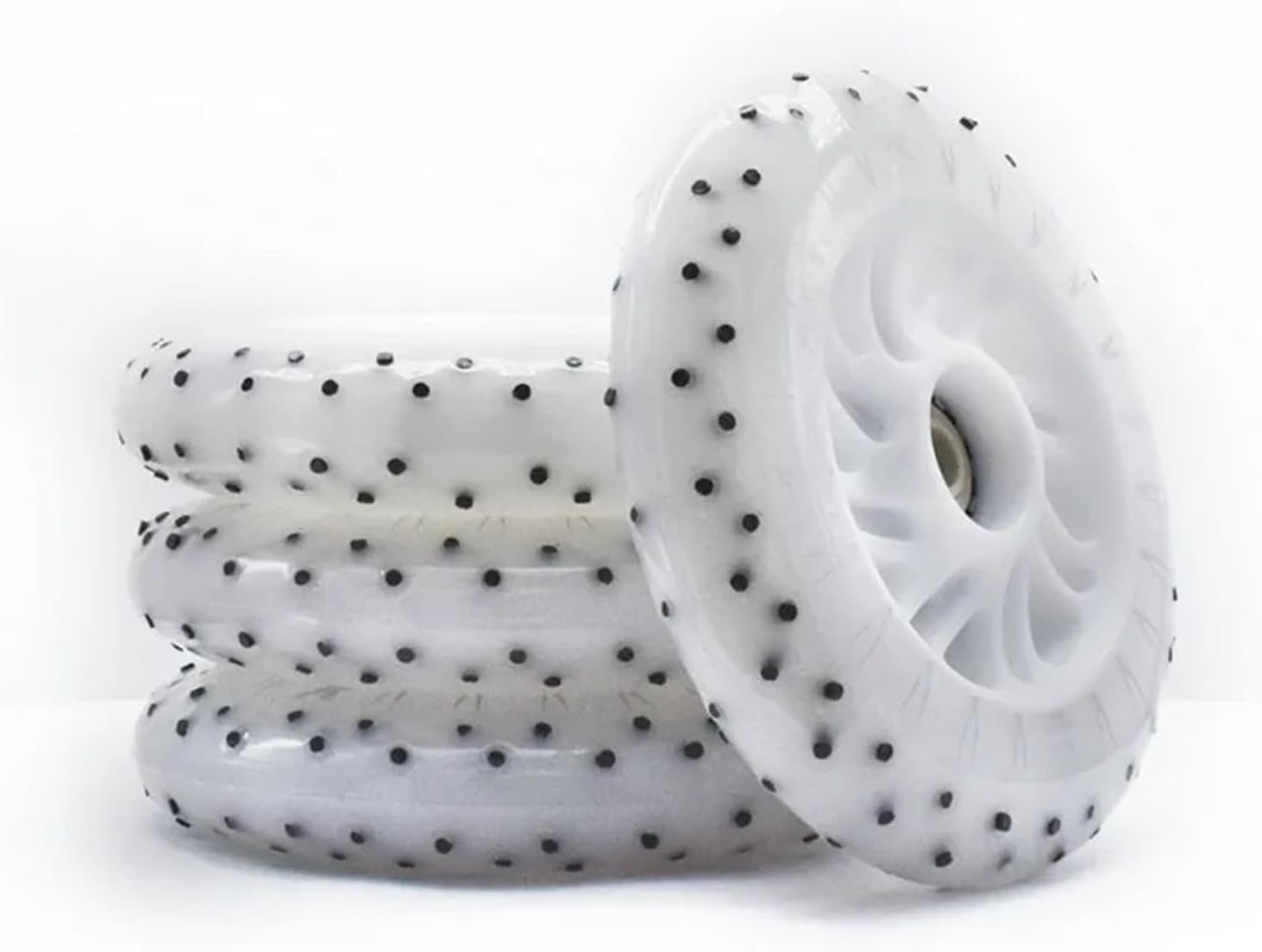 Roller Skate Wheels 90mm 100mm 110mm Speed Skating Wheel White Blue red Colorful 110 Inline Skates tyre 90A Shine Flash fire Stone Flint Spark(8 90mm 208flints)