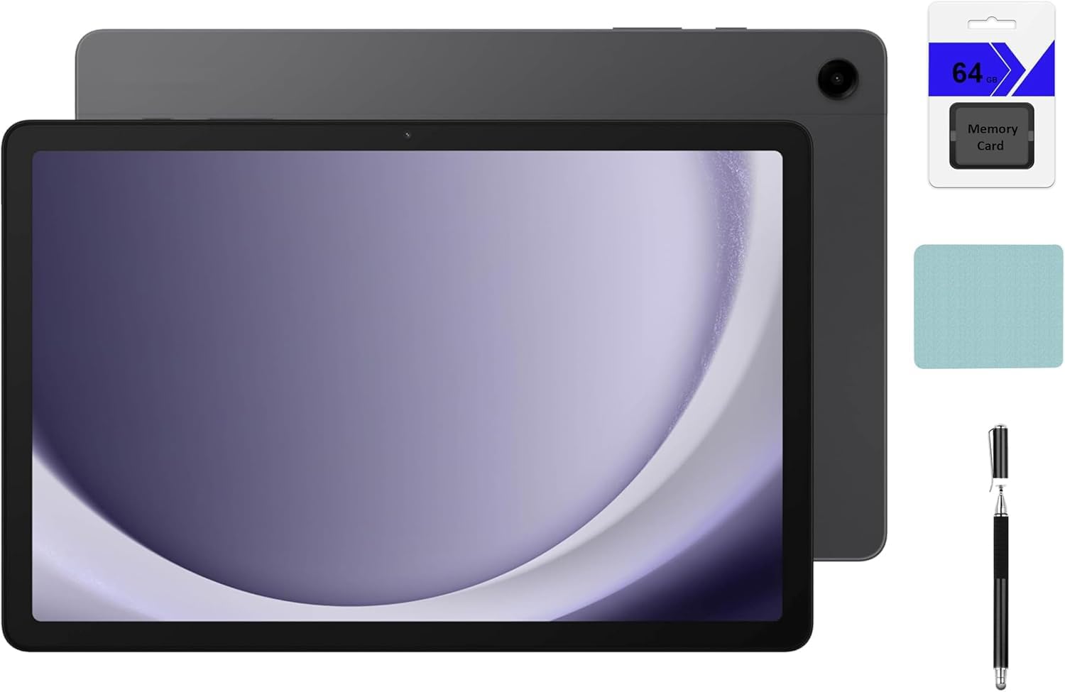 Samsung Galaxy Tab A9+ 11 inch 256GB Android WiFi Tablet, Big Screen, Quad Speakers, Upgraded Chipset, Multi Window Display, Slim, Light, Durable Design, Graphite with Accessories