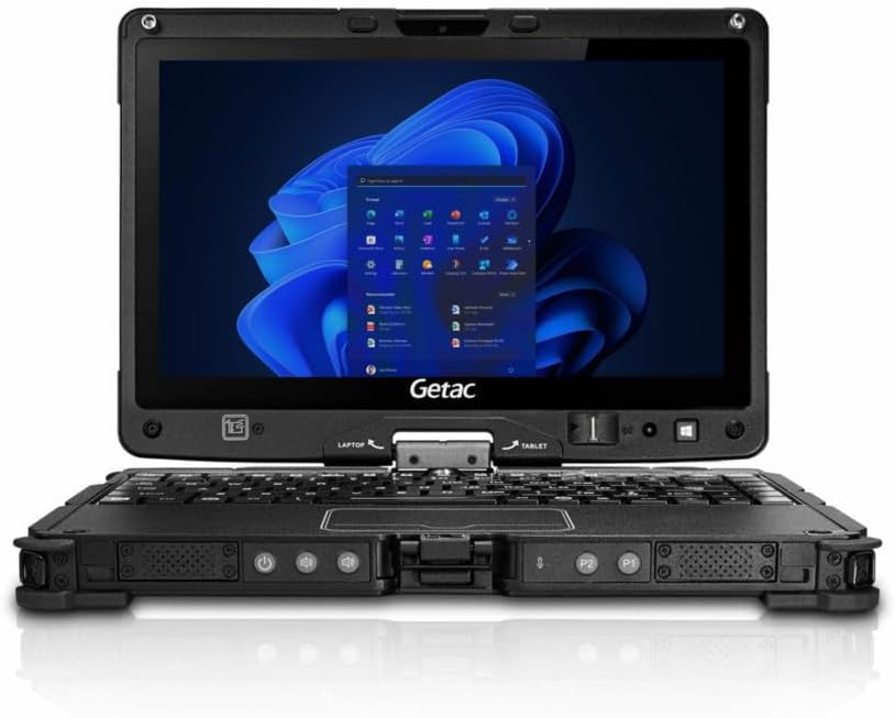 Getac V110 G6, Intel Core i5-10210U up to 4.2GHz, 11.6 inch FHD Touch Screen Sunlight Readable, 16GB, 256GB SSD, Webcam, Windows 11 Pro (Renewed)