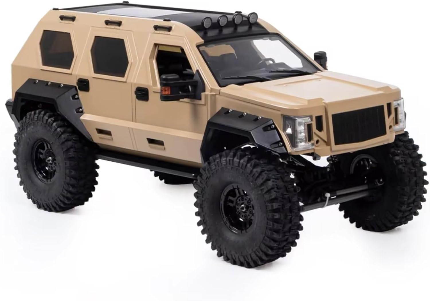 RC Car Parts Compatible with TRX4 for Axial for SCX10 1/10 RC Crawler Car Frame Upgrade Parts 324mm Wheelbase G.Patton GX Hard Body Shell(Yellow)