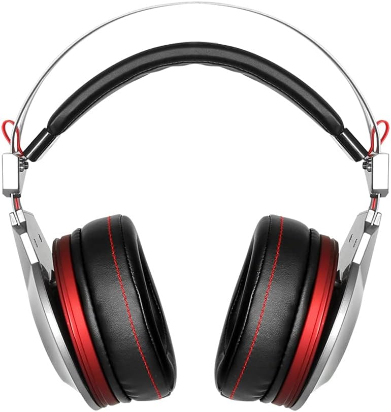 Head Set Headphones,PC Gaming Headset Over-Ear Gaming Headphones - with Mic Noise Cancelling & Volume Control for Laptop-Silver