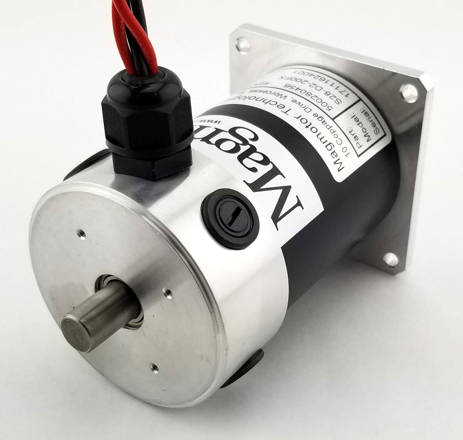 Brushed Motor - Magmotor, S28-D2-200FX, 500280456, 12 VDC, 1850 RPM, Brushed DC Motor, DC Electric Motor