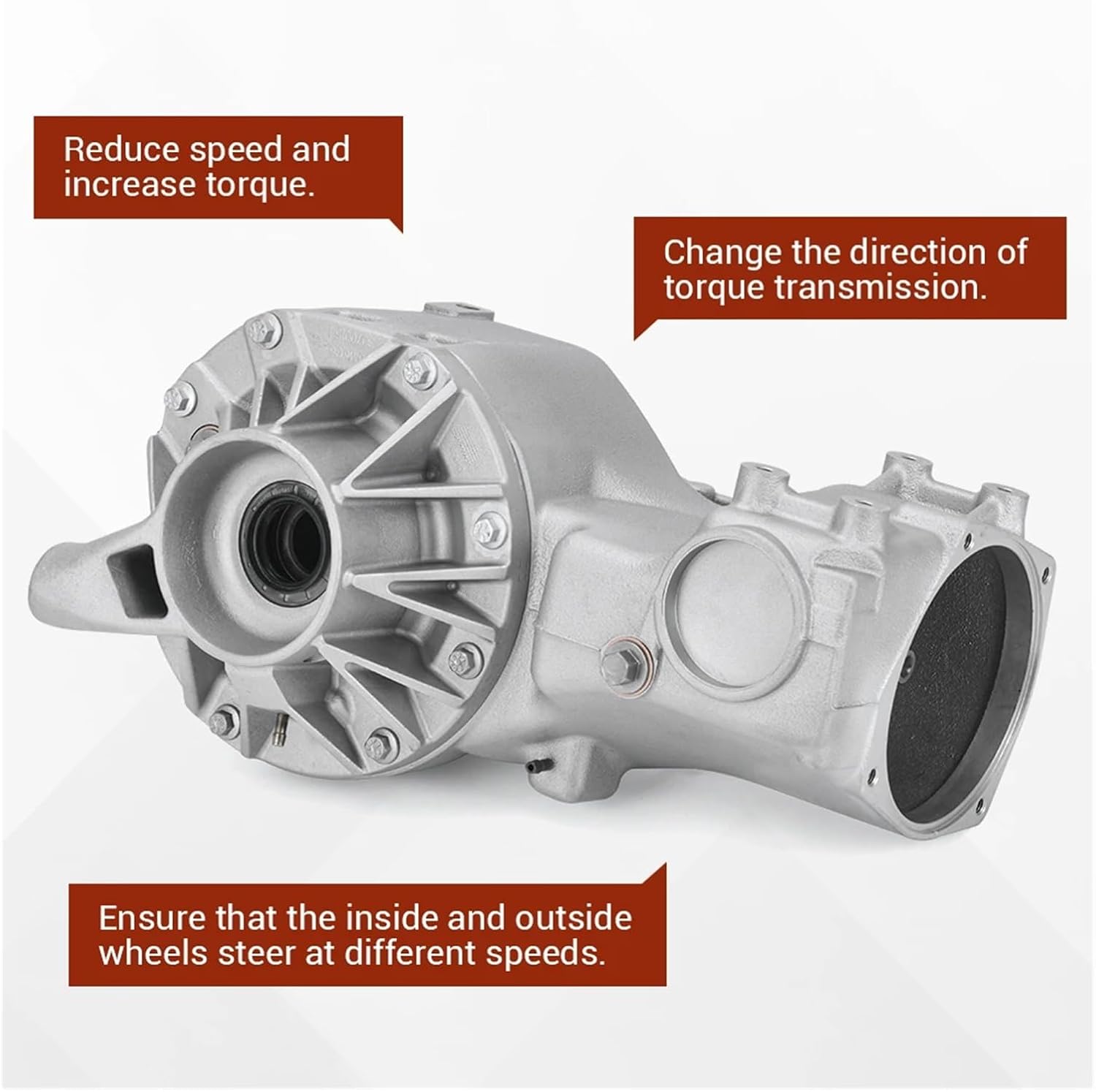 Rear Differential LR031377 Compatible For Land Rover LR2 08-15 Range Rover Evoque 12-15