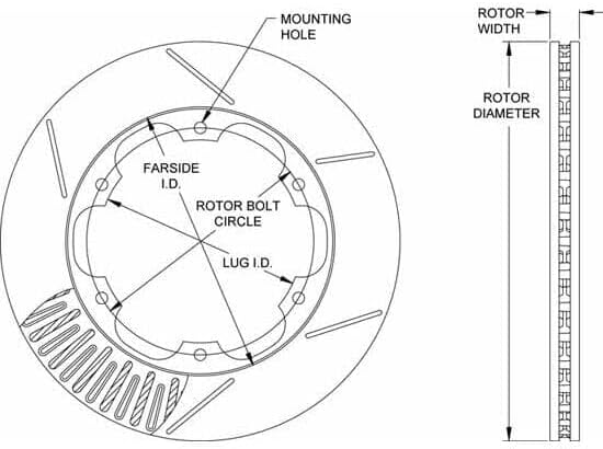 16012892 160-12892 GT 72-37 Straight Vane Rotor, 11.00 x .810 Inch 160-12892