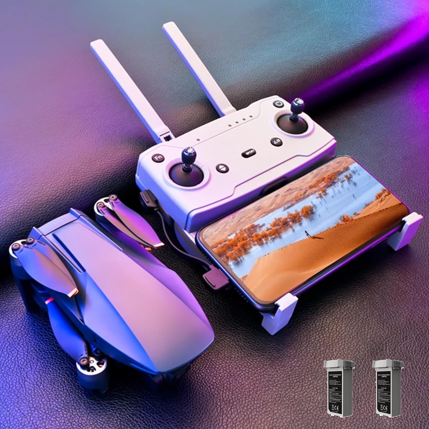 FireFly Faith Mini Drone 4K Dual Camera, 3-Axis Gimbal, 27 Minutes Fight Time, 3KM Flying Range, Advanced Auto Return, Trajectory Flight, Smart Hover 50 km/h Speed