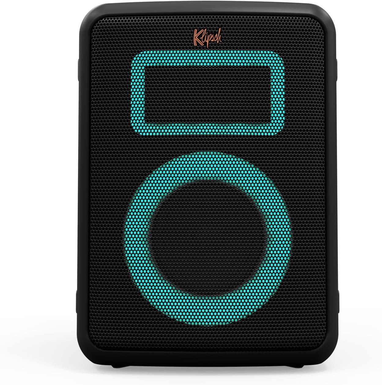 Klipsch Vegas Music City Party Speaker - Five Light Show Settings, 8 Hour Battery Life, IPX4 Rated, Pole mountable and mic Included!