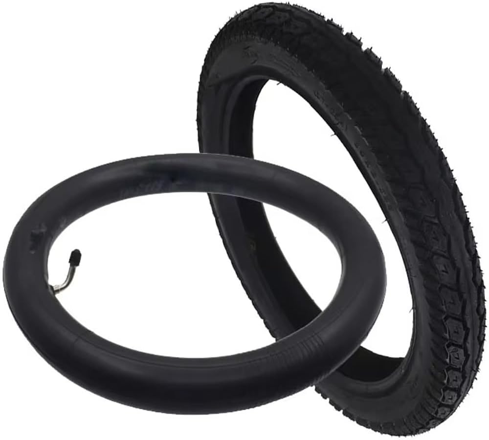 14 x 2.125 Super Anti-Stab Kids Bike Tire Set with Thickened Tubes - Perfect for Electric Scooters